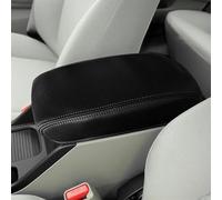 Microfiber Leather Center Control Armrest Box Cover Automotive Interior Accessories For CIVIC 9th 2012-2015 Console(Black Black line)