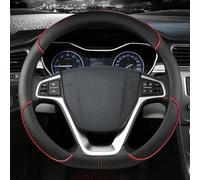 Microfiber Leather D Shape Auto Accessories Steering Wheel Cover For Geely For Atlas 2016 2017 2018 2019 2020 2021 Simple to instal(Rosso)
