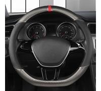 Microfiber Leather D Shape Car Steering Wheel Cover Auto Interior Accessories For Santana 2016 2017 2018-2021(C)