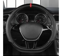 Microfiber Leather D Shape Car Steering Wheel Cover Auto Interior Accessories For Santana 2016 2017 2018-2021(D)