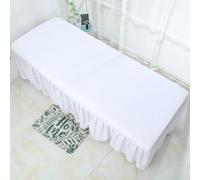 Microfiber Massage Table Bed Sheets Set of 2,Large Massage Towel,Machine Washable,Reusable,Table Cover Fitted Sheet Towels Premium Bed Cover for Spa Beauty Facial Salon (White,90 x 190cm)