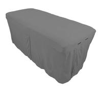 Microfiber Massage Table Skirt by Body Linen - Massage Table Bed Skirt to Fit Standard Size Massage Tables - Lightweight, Super Soft and Stain-Resisting - (True Gray)