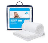 Microfiber Mattress Topper with Elastic Straps, Hotel Quality, Hypoallergenic Hollow Fiber Filling, Super Fluffy and Breathable Single Standard (190 x 90 x 2.5 cm)