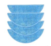 Microfiber Mop Cloth Kit Compatible with for SilverCrest 3000A Robot Vacuum Cleaner Washable Replacement Wipes for Home Floor Cleaning with Pets Children(4Pcs)