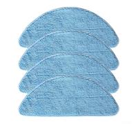 Microfiber Mop Cloth Replacement 410 Pack for bObsweep PetHair For SLAM Vacuum Suitable for Maintaining Clean Floors and Easy Attachment Replacement Parts (4 PACK)