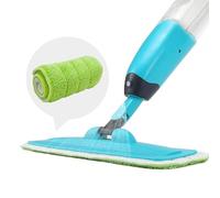 Microfiber Mop Cloth, Replacement Cleaning Pads Mop Pad, Hook and Loop Wet and Dry Mops Replacement Pad, High Water Absorption, for All Spray, Washable, Reveal Mops (3, Green)