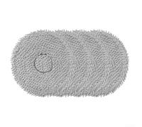 Microfiber Mop Cloths for Replacement on For DJI For ROMO S, For ROMO A, For ROMO P Vacuum Cleaners, Washable and Reusable Mop Pads for Floor Cleaning, Available in 4 or 10-Pack (4 PACK)