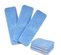 Microfiber Mop Pads 18 x 6 inch, Reusable Pros Head Wet Dry Mops Refill Fit for Most Spray Mops and Reveal Mops Gift - 6 Pack