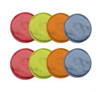 Microfiber Mop Pads 8pcs for Roborock for saros for 10r Microfiber | Precise fitment, washable microfiber, removes dust and stains, 8-pack value, red green orange blue