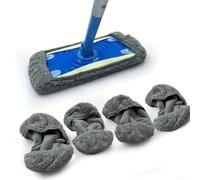 Microfiber Mop Pads for Swiffer for wetjet: Reusable Refill Pads for All Purpose Floor Cleaning on Wood Tiles - 4 Pack(B)
