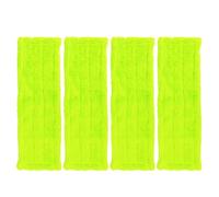 Microfiber Mop Pads Refills Compatible with 3 M Scotch-Brite M-005 Floor Mops, Reusable Scotch Brite Floor Mop Pads Replacment for Hardwood Floor Wet Dry Cleaning,Green (4 Pack)