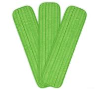 Microfiber Mop Pads Replacement for 14 Through 18 Inch Flat Mops - Thick Plush Polyester-Nylon Blend Washable Reusable for Ideal for Hardwood Tile Laminate Plus Pet Hair - 4-Pack