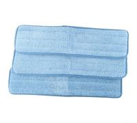 Microfiber Mop Refill Pads, 18 Inch Wet Replacement Cloths for Commercial Spin Mops, Soft Absorbent Floor Cleaning Heads, 3 Pack
