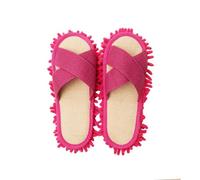 Microfiber Mop Slippers for Women & Men - Open Toe, Easy Cleaning, Dust & Dirt Removal for Home & Office