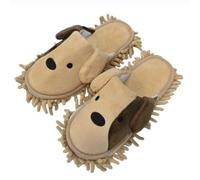 Microfiber Mop Slippers Washable Reusable Floor Cleaning Slippers Detachable Dusting Mop Shoes Non-Slip Cleaning Shoe House Kitchen Hardwood Tile Floors(US Women 5.5-9 / Men 6-7)