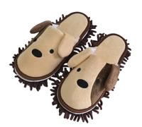 Microfiber Mop Slippers Washable Reusable Floor Cleaning Slippers Detachable Dusting Mop Shoes Non-Slip Cleaning Shoe House Kitchen Hardwood Tile Floors(US Women 5.5-9 / Men 6-7)