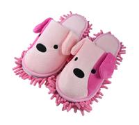 Microfiber Mop Slippers Washable Reusable Floor Cleaning Slippers Detachable Dusting Mop Shoes Non-Slip Cleaning Shoe House Kitchen Hardwood Tile Floors(US Women 5.5-9 / Men 6-7)