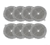 Microfiber Mopping Pads For BOSCH Unlimited 7 ProHygienic BCS71HYG1 Vacuum Mop Attachment Reusable Washable Non-Scratch Soft Cloth High Absorbency Straps For Hardwood Tile Marble 2 4 8 Pack(8 PACK)