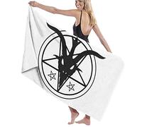 Microfiber Sand Free Beach Towel Quick Dry Super Absorbent Oversized Large Towels Blanket Demon Baphomet
