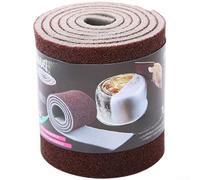 Microfiber Sponge Roll 9x100cm for Pots Pans - Non Scratch Dish Scrubber Remove Grease Kitchen Cleaning Brown Heavy Duty Wash Up Tool