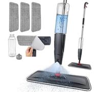 Microfiber Spray Mop for Floors Cleaning, Household Wet & Dry Dust Flat Mop with 3 Washable Reusable Pads & 700ML Water Tank, 360° Swivel Head Cleaning Tool for Hardwood, Tile, Laminate & Vinyl Floors