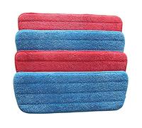 Microfiber Spray mop Replacement Blade/Microfiber mop Replacement Wet/Dry mop Cleaning pad from re-up Compatible BONA Floor Care System 4 Packs