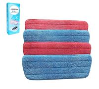 Microfiber Spray mop Replacement Blade/Microfiber mop Replacement Wet/Dry mop Cleaning pad from re-up Compatible BONA Floor Care System 4 Packs