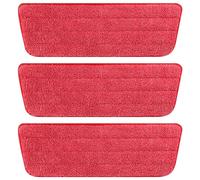 Microfiber Spray Mop Replacement Heads for Wet/Dry Mops Compatible with Bona Floor Care System-red