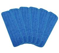 Microfiber Spray Mop Replacement Heads for Wet/Dry Mops Floor Cleaning Pads Compatible with Bona Floor Care System (6 Pack)