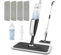 Microfiber Spray Mops for Floors Cleaning - MANGOTIME Wet Dry Dust Wood Floor Mop with Refillable Bottle & 4pcs Reusable Washable Pads for HardWood Laminate Wood Vinyl Tile Ceramic