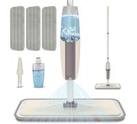 Microfiber Spray Mops for Floors Cleaning - MEXERRIS Floor Mop with Spray Flat Mop with 3 Pads and 1 Refillable Bottle Suitable for Hardwood, Marble, Tile, Laminate, or Ceramic Floors