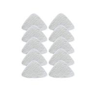 Microfiber Steam Mop Pad,Steam Cleaner Parts Triangle Replacement Cloths，Compatible for Vileda， 100(10pcs)