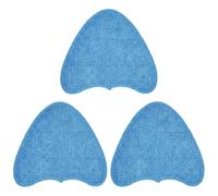 Microfiber Steam Mop Pads Compatible with Vax S85-CM S86-SF-CC S2ST S2S S7 Series, 30.5x25cm Steam Mop Replacement Pads for Floor Cleaning, Washable Reusable Steam Cleaner Pads 3 Pack Blue