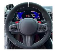 Microfiber Steering Wheel Cover For BMW M For Sport For G30 G31 G32 For G16 X3 For G01 X4 For G02 X5 For G07 Nti-Slip Suede Car Steering Wheel Cover(Style 4)