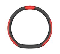 Microfiber Steering Wheel Cover For BYD Atto 3 Act Seal Tang F3 E6 Yuan Song Plus EV F0 Qin Han Dolphin S6 Leather Anti-slip Car Suede Steering Wheel Cover(D 3 red)