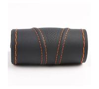 Microfiber Steering Wheel Cover Universal 38cm Three-dimensional Breathable Anti-slip Steering-Wheel Sleeve Protector Car Steering Wheel Covers(Orange)