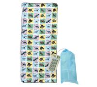 Microfiber towel for children Rex London Prehistoric Land Blanc 70x150x.1 cm