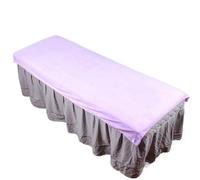 Microfiber Towel Sheet for Beauty Salon Bed Sheets SPA Massage Bed Table Cover Bedspread Soft Salon Sheets with/no Hole(No Hole Violet)