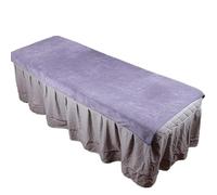 Microfiber Towel Sheet for Beauty Salon Bed Sheets SPA Massage Bed Table Cover Bedspread Soft Salon Sheets with/no Hole(No Hole Grey)