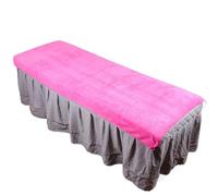 Microfiber Towel Sheet for Beauty Salon Bed Sheets SPA Massage Bed Table Cover Bedspread Soft Salon Sheets with/no Hole(No Hole Pink)