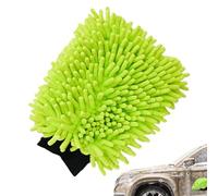 Microfiber Wash Mitt - Car Wash MIT Chenille Microfiber Car Wash Gloves with Elastic Cuffs, Thick Scratch Resistant Chenille Microfiber Cleaning Cloth Wash Gloves | Absorbent Auto Detailing Cloth, Car