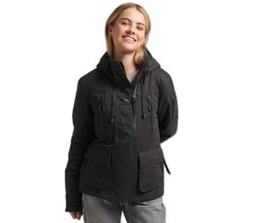 Microfiber waterproof jacket for women Superdry Wind Ultimate Noir XS