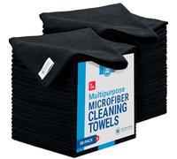 Microfiber Wholesale 51 Pack Economy All Purpose Microfiber Towels Large 16" x 16"| Lint-Free & Reusable | Bulk Microfiber Cloths