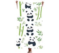 Microfibre Beach Towel 70x140cm (Panda) Beach Towels Quick Dry Sand Free Lightweight, Swim Bath Towel for Adults Men Women kids Travel Swimming Pool Holiday Camping Yoga Gym Sport, Gifts (Cute) Z-188T