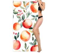 Microfibre Beach Towel Extra Large 100x220cm, Kids Beach Towel, Light and Free, Sand Free, Compact, Super Absorbent Quick Drying Towels for Travel Beaches, Wild Swimming Accessories, Gym (Peach) L-870