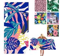 Microfibre Beach Towel for Adults, 180x90cm Extra Large Beach Towels, Quick Dry Sand Free Microfiber Beach Towel, Lightweight Travel Swimming Towel, Beach Towels for Yoga Gym Swim Sports Women Men