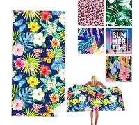 Microfibre Beach Towel for Adults, 180x90cm Extra Large Beach Towels, Quick Dry Sand Free Microfiber Beach Towel, Lightweight Travel Swimming Towel, Beach Towels for Yoga Gym Swim Sports Women Men