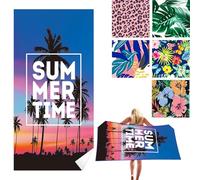 Microfibre Beach Towel for Adults, 180x90cm Extra Large Beach Towels, Quick Dry Sand Free Microfiber Beach Towel, Lightweight Travel Swimming Towel, Beach Towels for Yoga Gym Swim Sports Women Men