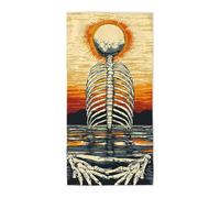 Microfibre Beach Towel, Large Beach Towel for Adults 100x200cm, Bath Towels Compact Lightweight Quick Dry Sand Free with Waterproof Storage Bag for Beaches, Travel, Gifts for Women (Abstract) -1599