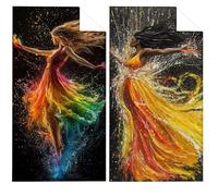 Microfibre Beach Towel Woman Beach Towels for Adults 80x160cm Large Bath Towels Abstract Microfibre Towel Sand Free, Soft, Quick Dry Lightweight, Ideal for Swimming Beachs Yoga Camping Holiday VQ-927